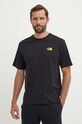 Ρούχα Βαμβακερό μπλουζάκι The North Face NF0A8799JK31 μαύρο
