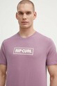 Rip Curl tricou din bumbac print violet 0CEMTE