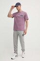 Bavlněné tričko Rip Curl 0F3MTE fialová SS24