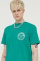 Tommy Jeans t-shirt bawełniany Archive Games zielony DM0DM19545