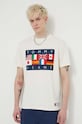 Tommy Jeans t-shirt bawełniany Archive Games beżowy DM0DM19545