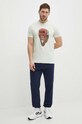 Picture t-shirt bawełniany Muyil MTS1096 zielony SS24