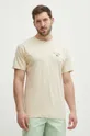 Picture t-shirt in cotone Usil beige
