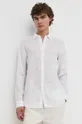 bianco Theory camicia di lino Uomo