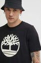 Timberland tricou din bumbac negru TB0A2C2R0011