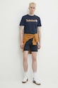 Бавовняна футболка Timberland TB0A5UPQ4331 темно-синій SS24