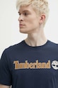 Бавовняна футболка Timberland темно-синій TB0A5UPQ4331