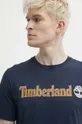 sötétkék Timberland pamut póló