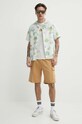 Хлопковая футболка Timberland TB0A5UPQCM91 бежевый SS25