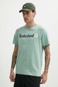 Timberland tricou din bumbac verde TB0A5UPQEW01