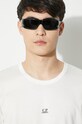 C.P. Company t-shirt in cotone Mercerized Jersey Logo 16CMTS088A006374G bianco