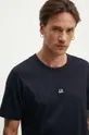 blu navy C.P. Company t-shirt in cotone Mercerized Jersey Logo