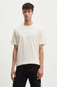 Ρούχα Βαμβακερό μπλουζάκι C.P. Company Jersey Relaxed Graphic 16CMTS143A006586W μπεζ