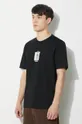 nero C.P. Company t-shirt in cotone Mercerized Jersey Twisted Graphic