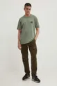 Bombažna kratka majica C.P. Company Jersey Artisanal British Sailor zelena