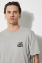Хлопковая футболка C.P. Company Jersey Artisanal British Sailor 16CMTS286A005431G серый