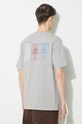 C.P. Company cotton t-shirt Jersey Artisanal Three Cards gray 16CMTS288A005431G