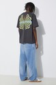 Wood Wood t-shirt bawełniany Haider Tribe 12415705.2507 szary SS24