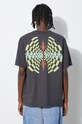 Wood Wood t-shirt bawełniany Haider Tribe szary 12415705.2507