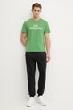 Bombažna kratka majica Peak Performance G79567 zelena SS25