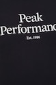 Βαμβακερό μπλουζάκι Peak Performance G79567 μαύρο