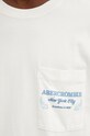 Bavlněné tričko Abercrombie & Fitch KI123.3317.101 béžová