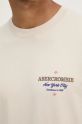 Abercrombie & Fitch t-shirt in cotone KI123.3317.102 beige