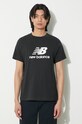 Bavlnené tričko New Balance Sport Essentials čierna MT41502BK
