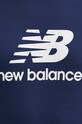 New Balance t-shirt bawełniany Sport Essentials granatowy MT41502NNY