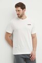 Bavlnené tričko Reebok béžová 100075313