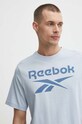 Odzież Reebok t-shirt bawełniany Identity 100076430 niebieski
