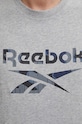 Хлопковая футболка Reebok 100076379 серый