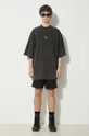 032C t-shirt bawełniany 'X' Layered T-Shirt czarny