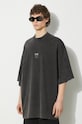 032C cotton t-shirt 'X' Layered T-Shirt black SS24.C.1055