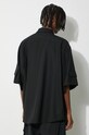 Ρούχα Μάλλινο πουκάμισο 032C Tailored Flap Pocket Shirt SS24.W.0060 μαύρο