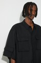 Μάλλινο πουκάμισο 032C Tailored Flap Pocket Shirt SS24.W.0060 μαύρο