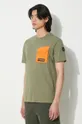 green Napapijri cotton t-shirt S-Tepees