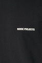 Norse Projects t-shirt bawełniany Johannes Organic Logo czarny N01.0606.9999