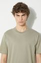 Bavlněné tričko Norse Projects Johannes Organic N Logo N01.0643.2053 béžová