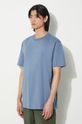 Bavlněné tričko Norse Projects Johannes modrá N01.0643.7121