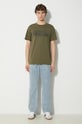Tričko Fjallraven Lush Logo T-shirt M F12600219.625 zelená SS25
