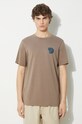 Majica kratkih rukava Fjallraven Walk With Nature T-shirt M F12600216.244 smeđa SS24