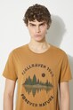 Βαμβακερό μπλουζάκι Fjallraven Forest Mirror T-shirt M F87045.232 καφέ