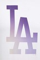 Хлопковая футболка 47 brand MLB Los Angeles Dodgers белый BB012TEMECH618800WW
