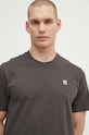 47 brand tricou din bumbac MLB New York Yankees gri BB017TEMBRT564976CC