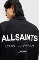 Одежда Хлопковое поло AllSaints UNDERGROUND SS POLO M047PA чёрный