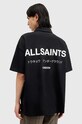 Хлопковое поло AllSaints UNDERGROUND SS POLO чёрный M047PA