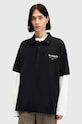 AllSaints polo de bumbac UNDERGROUND SS POLO M047PA negru