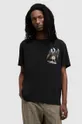 črna Bombažna kratka majica AllSaints EAGLE MOUNTAIN SS CR Moški