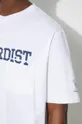 бял Памучна тениска Engineered Garments Printed Cross Crew Neck T-shirt
